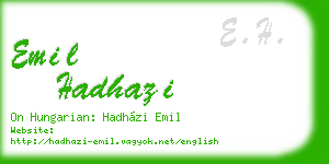 emil hadhazi business card